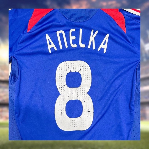 French Soccer Jersey ⚡RARE⚡ Anelka 8 French National Team - Adidas - XL - Picture 5 of 5